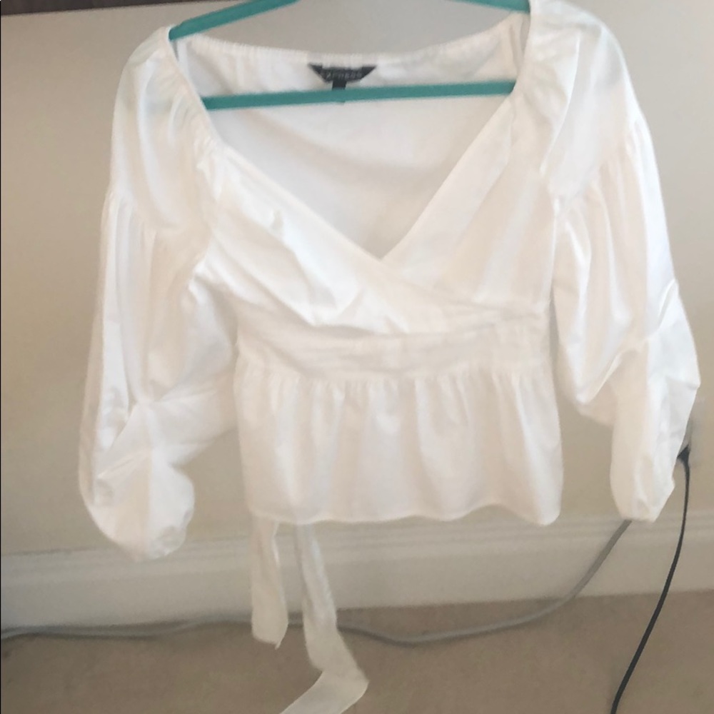 white cotton shirt